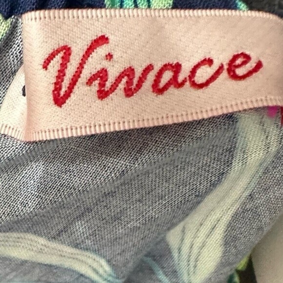 Vivace Island Dreaming Navy Cold Shoulder Style Top Size 1XL - Picture 15 of 16